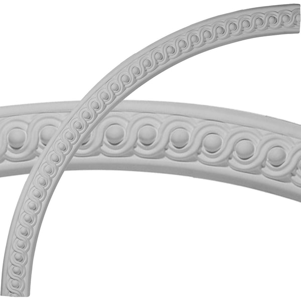Ekena Millwork 64 1/2"OD x 58"ID x 3 1/4"W x 1"P Hillsborough Running Coin Ceiling Ring (1/4 of complete circle) CR65HI - main